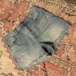 Everlane “the Cheeky Short” Light Blue Denim, size 26